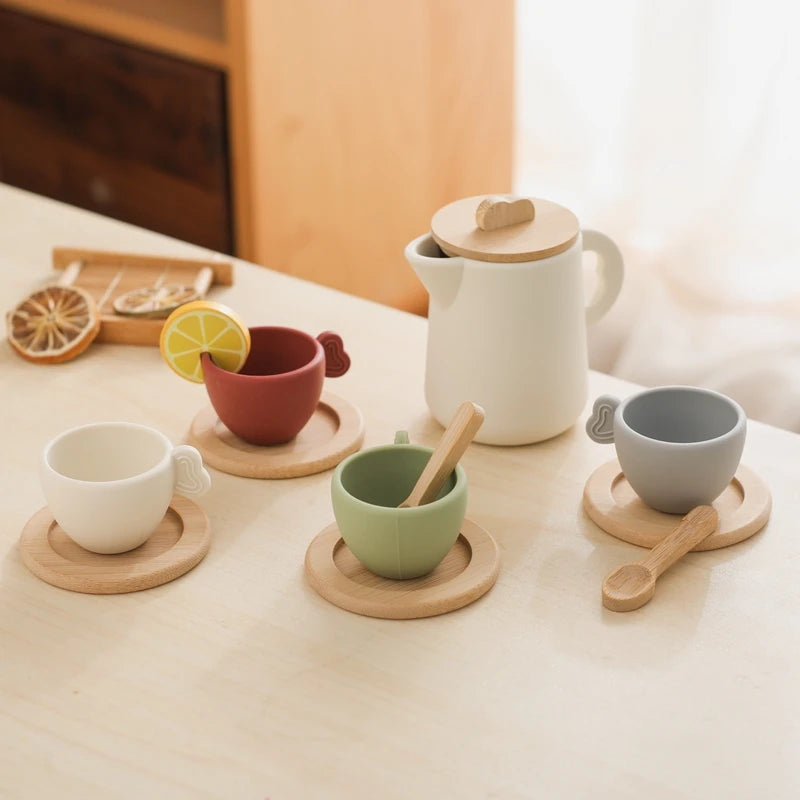 Afternoon Wooden Tea Set - Montessori Baby Toys