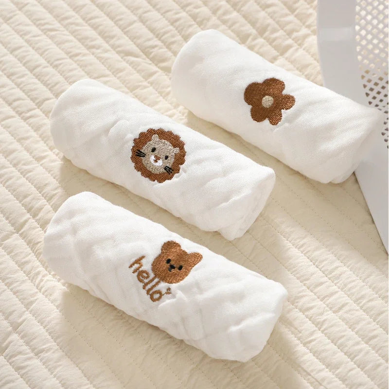 Cotton Embroidery Baby Towels