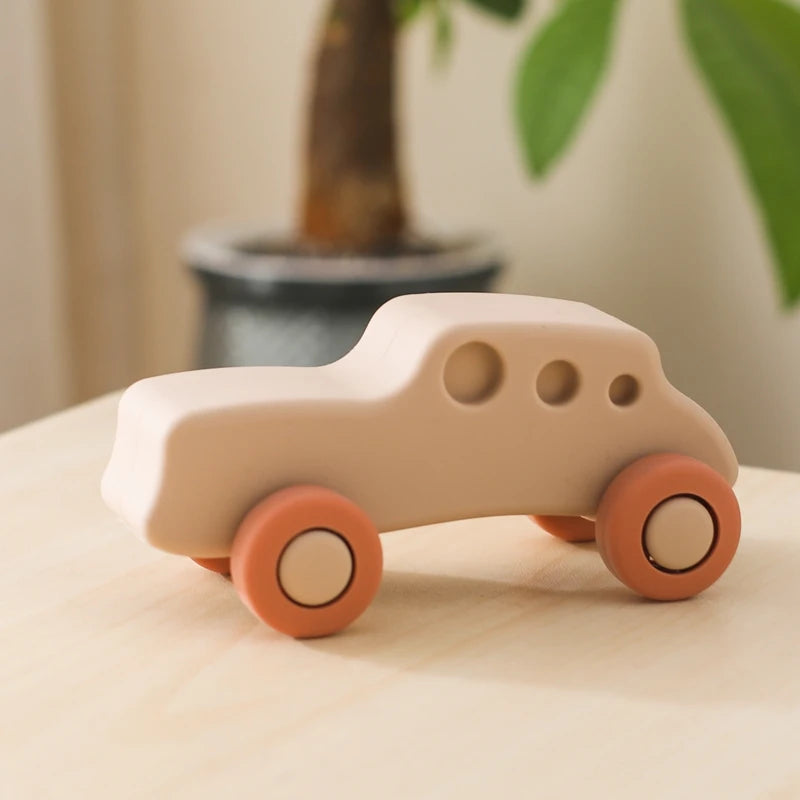 Silicone Car Toy - Montessori Baby Toys