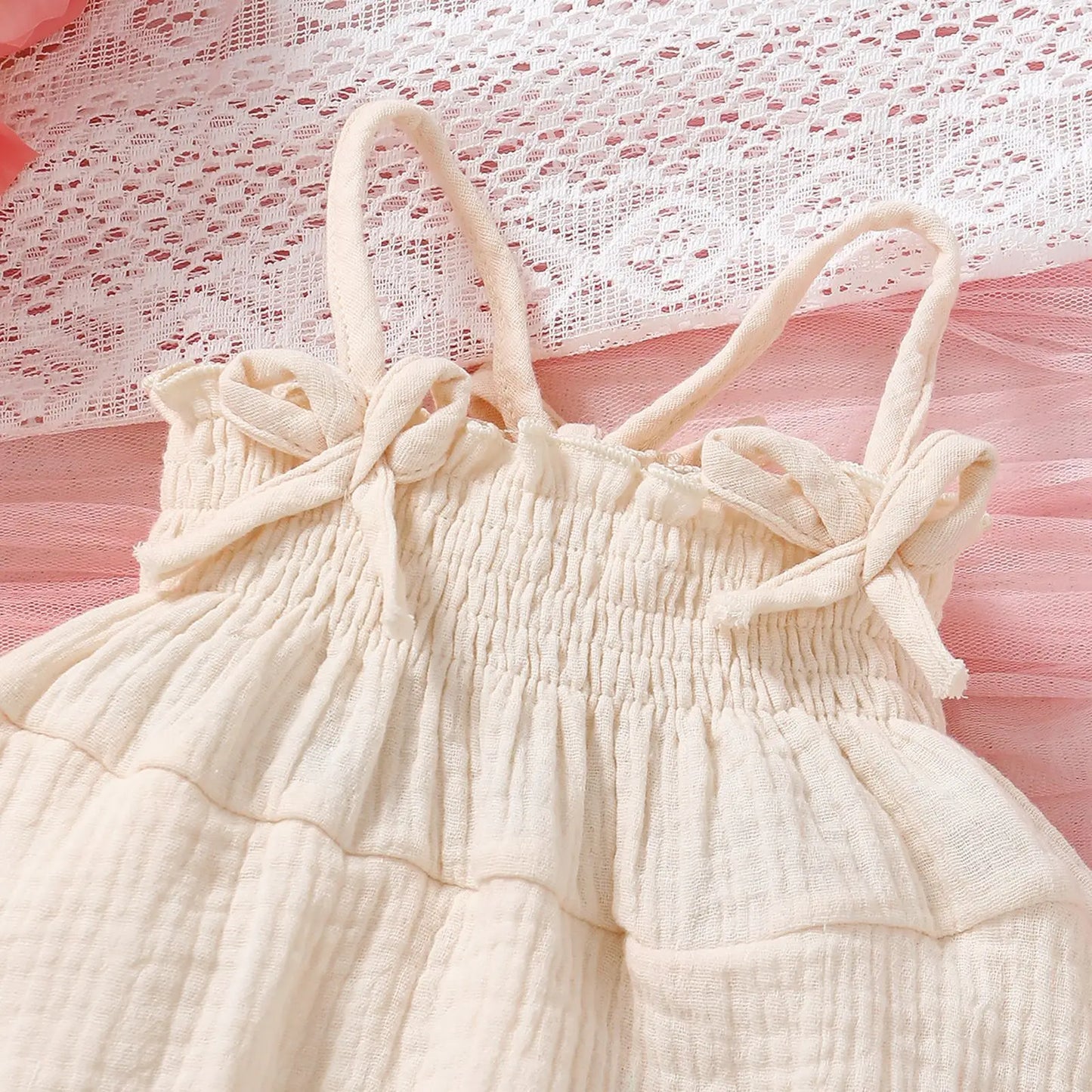 Summer Must-Have: Girl's Stripe Slip-On Party Dress, Sleeveless with Chic Ruffle Details, Non-stretch & Easy-Care, Tailored for