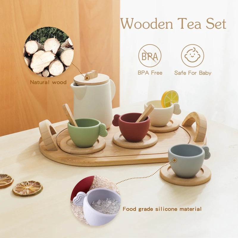 Afternoon Wooden Tea Set - Montessori Baby Toys