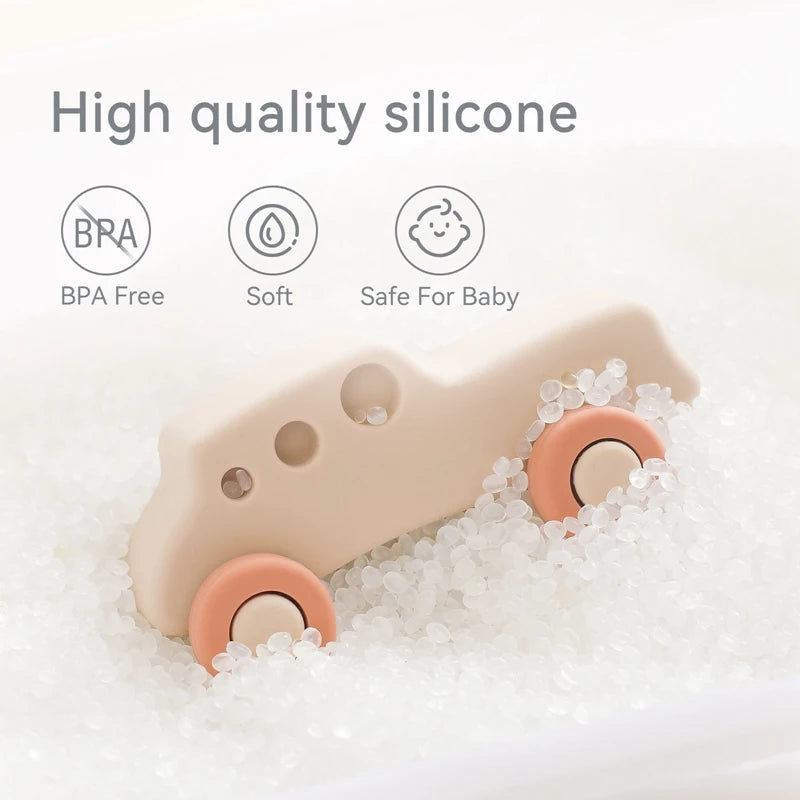 Silicone Car Toy - Montessori Baby Toys