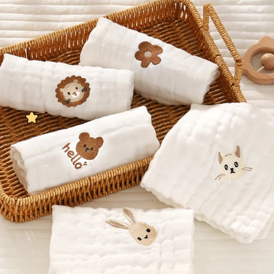 Cotton Embroidery Baby Towels